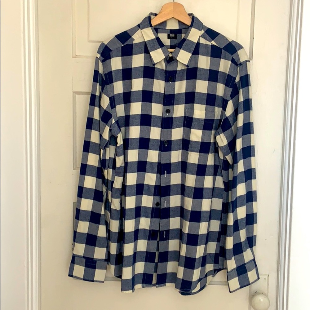 Men’s buffalo check flannel Uniqlo size L